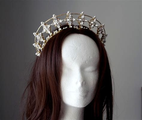 celestial star crown bridal star tiara double crown bridal etsy