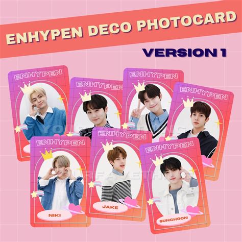Jual Enhypen Deco Photocard Unofficial Shopee Indonesia
