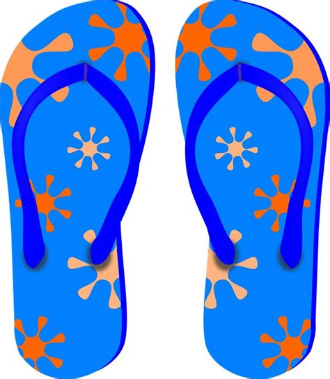 download thongs flip flops sandals royalty free vector graphic flip flop art blue flip