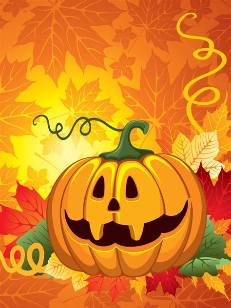 Vector Halloween Pumpkin Autumn Ipad Iphone Hd