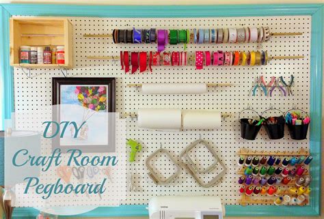 These creative pegboard ideas will inspire you to make use of a pegboard in any room in your house. A Little Bolt of Life: DIY Craft Room Pegboard