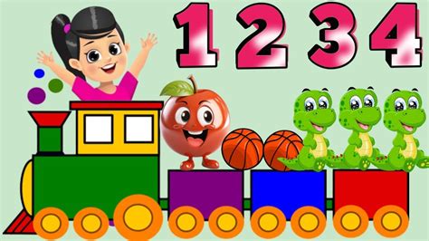 Counting Numbers 1 10 For Kindergarten Learn Count And Numbers 1 To