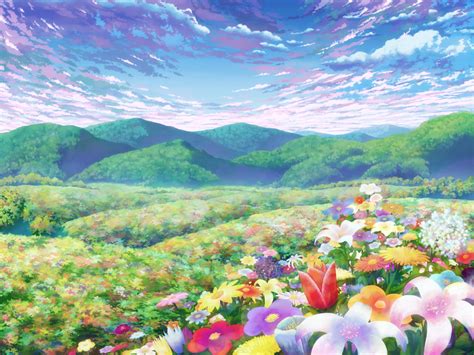 Aoha Twintail Clouds Flowers Landscape Scenic Sky Tagme