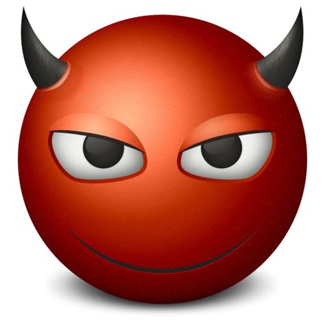 Smiling Red Devil Icon Png Clipart Image