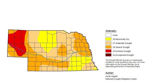 Drought Conditions Worsen Slightly In Nebraska State And Regional