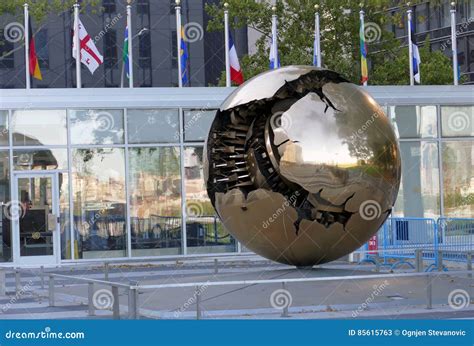 Sphere Within Sphere A Bronze Sculpture In United Nations Headquarters