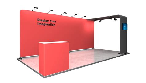 Modular PCG Fabric Tube Booth 10x20ft | ADMAX Booth in 2020 | Modular ...