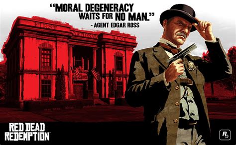 Hd Wallpaper Red Dead Redemption Agent Edgar Ross Red Dead