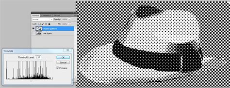 Adobe Photoshop How To Make Pattern Dithered Bitmap Halftone Style