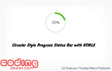 How To Create A Circular Shape Progress Bar Using HTML5 Canvas Hybrid