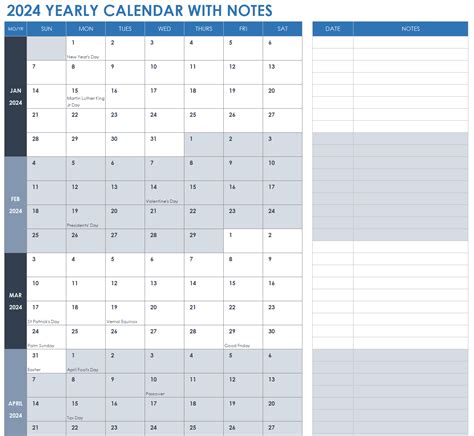 Free Excel Calendar Templates