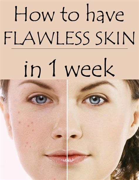 How To Have Flawless Skin In 1 Week Účesy Zdraví