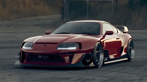 Toyota Supra Mk4 Stage 1 Custom Wide Body Kit By Hycade Ver1 Buy With