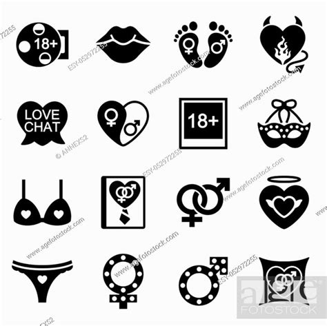 Vector Sex Icon Set On White Background Stock Vector Vector And Low Budget Royalty Free Image