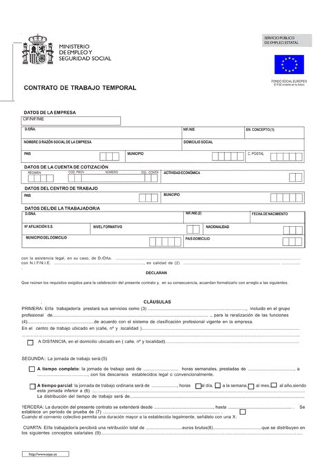 Modelo De Contrato De Trabajo Plantilla Ejemplos Hot Sex Picture