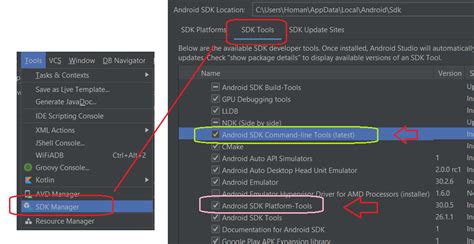 I have the usb driver for my phone installed. Android Studio 的"Unable to locate adb"和一直显示Loading Devices ...