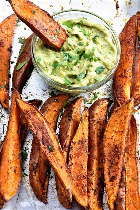 It stars small waxy potatoes, cut into wedges and baked in a very hot oven. Spicy Roasted Sweet Potato Wedges Recipe - Add a Pinch
