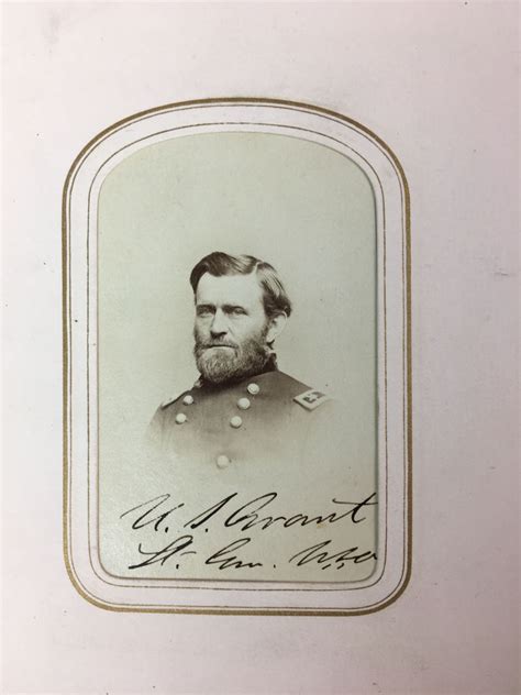 Photographs And Autographs Of Distinguished Civil War Union Generals 1864