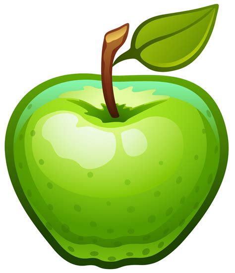 Large Painted Green Apple Png Clipart Clipart Best Clipart Best