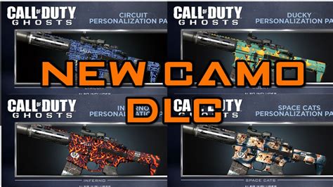New Camo Dlc Cod Ghosts Space Kittens Circuit Ducky Inferno