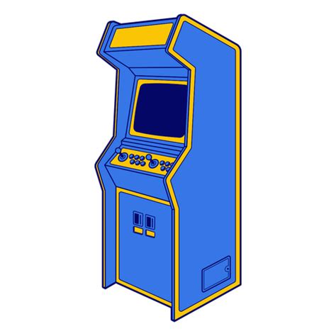 Ilustración de vector aislado para plantilla de etiqueta de juego en línea. Máquina de juegos de arcade - Descargar PNG/SVG transparente