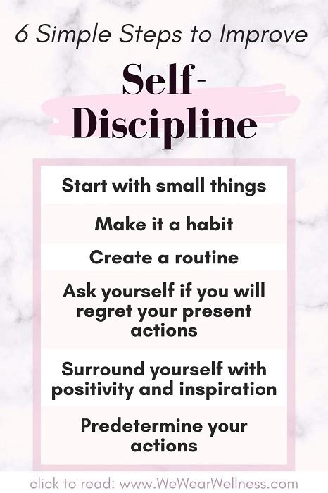 How To Develop Self Discipline In 6 Simple Ways Wewearwellness