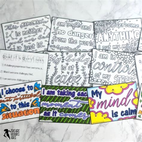 Maybe you would like to learn more about one of these? Don't Stress the Test: stress relief coloring affirmation cards