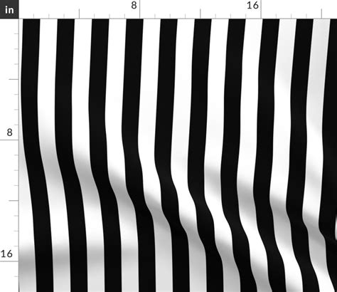 black white vertical stripes by and fabric printed by spoonflower bty