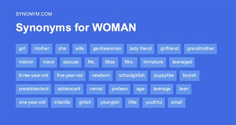 Another Word For Woman Synonyms And Antonyms