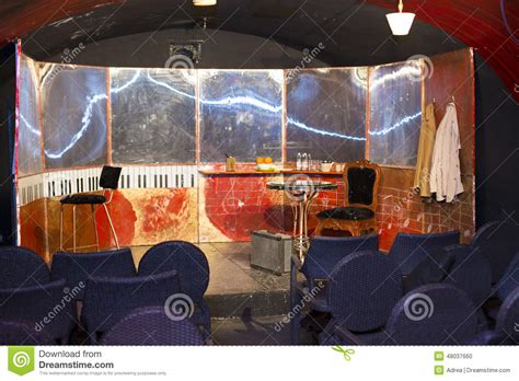 Underground Theatre Stage In An Old Building Basement Stock Photo
