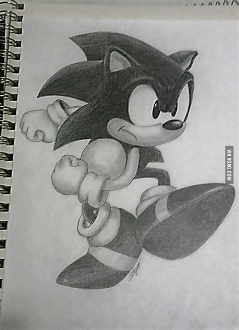 Classic Sonic Pencil Drawing 9gag
