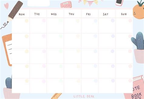 Printable Calendar Notes Planner Note Writing Paper Print Planner