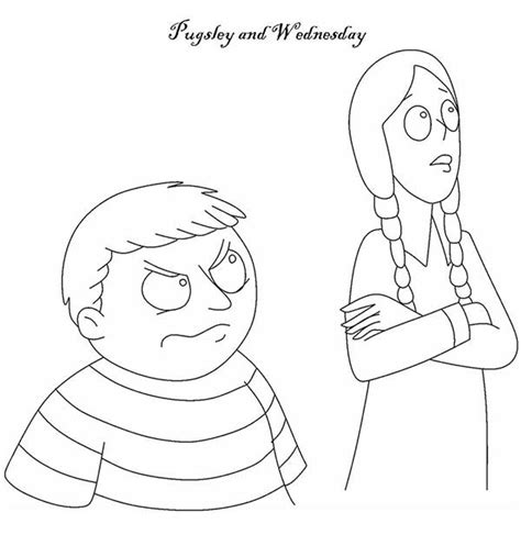77 dessins du film de la famille Adams pour les enfants à colorier