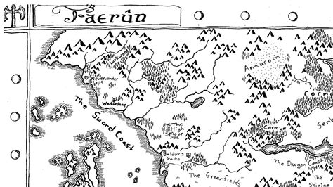 Political Map Of Faerun Image Map Faerun 2e Forgotten