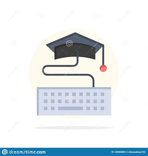 Key, Keyboard, Education, Graduation Abstract Circle Background Flat ...