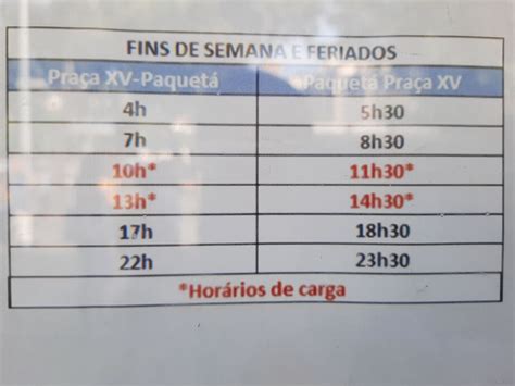 Horarios Da Barca Para Paqueta