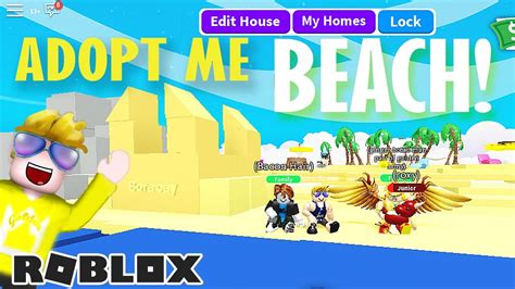 I Built A 7000 Private Beach In Adopt Me Sand Castle Boat Palm