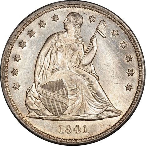 1841 Seated Liberty Silver Dollar Values And Prices Past Sales