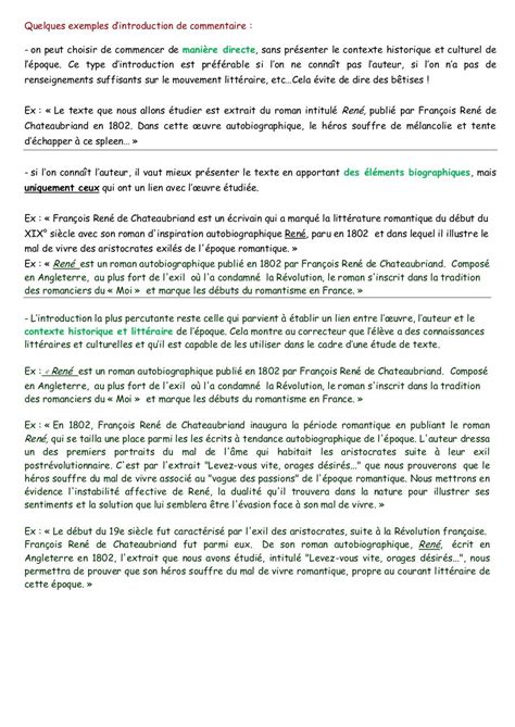 Que Reviser Pour Le Commentaire Composé  Communauté MCMS