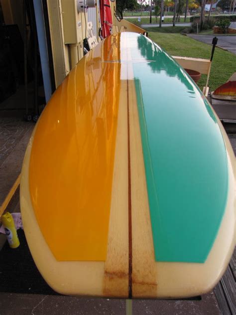 10 Early 1960s Hobie Longboard Surfboard Island Trader Surf Shop
