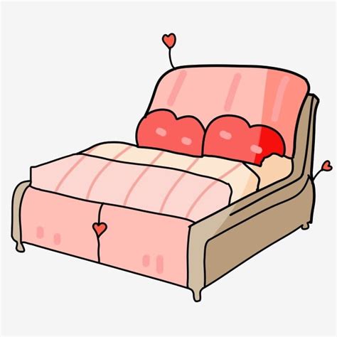 pink bed clipart vector pink bed cartoon illustration bed clipart pink bed cartoon