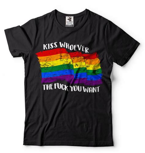 Lgbt Pride Flag T Shirt Funny Gay Lesbian Pride Tee Shirt Etsy