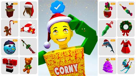 Hurry Get All These Free Christmas Roblox Items Now Youtube