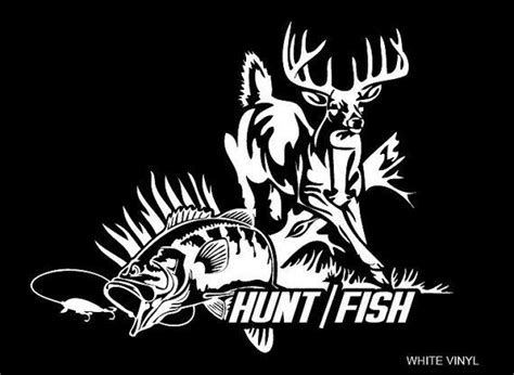 Hunting And Fishing Decal By Smalltownnecreations On Etsy