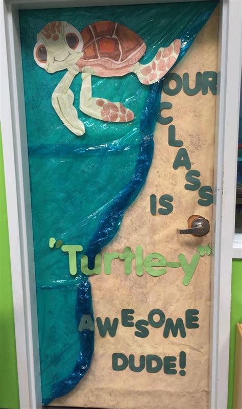 My Class Door That I Did For Our Sea Turtle Theme This Month Pretty