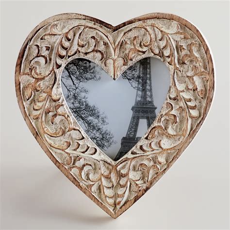 Whitewashed Helena Heart Frame World Market Heart Frame Heart