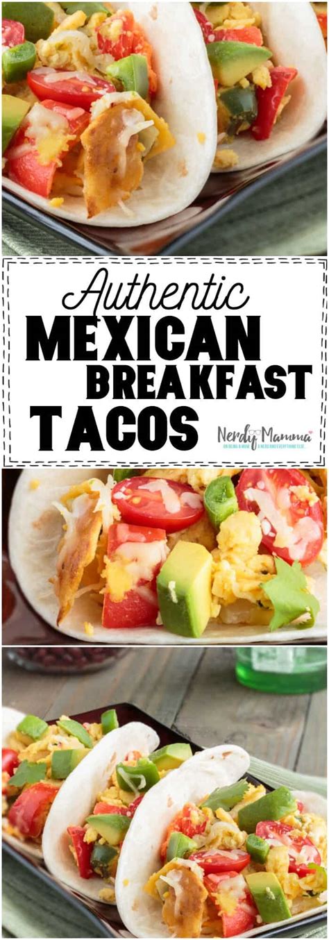 Migas Tacos Or Authentic Mexican Breakfast Tacos Nerdy Mamma