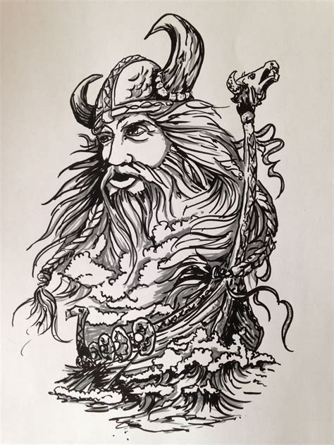 Pin By Lionel Heggelund On Viking Tattoos Viking Drawings Viking