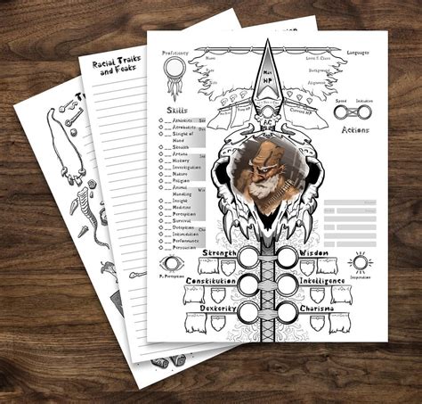 Barbarian Character Sheet E