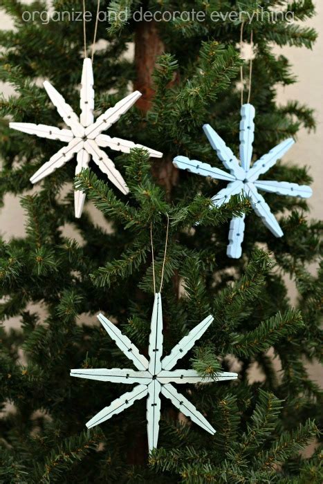 Clothespin Snowflake Ornament Tutorial U Create